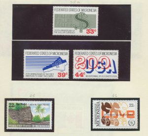 MICRONESIA - Sc 45 // 57 & C16-C39  - FVF MNH - 1986-1987 - SEE ALL FOUR SCANS