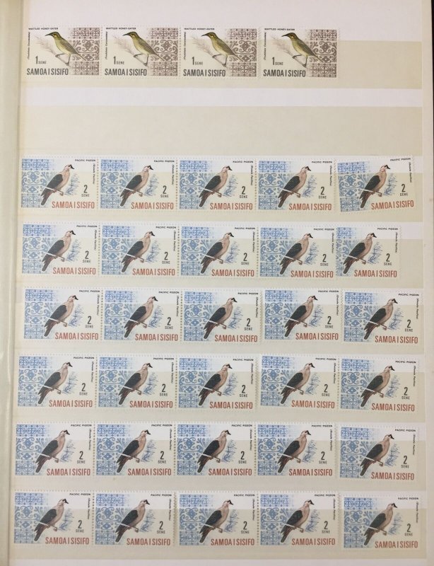 SAMOA 1967/71 Birds Ships Aviation MNH(Apx 450+) in Stockbook (GM1860)