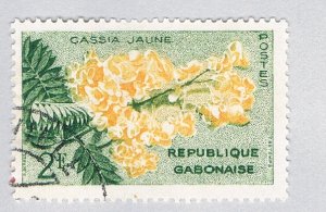 Gabon 157 Used Yellow Flower 1 1961 (BP70828)