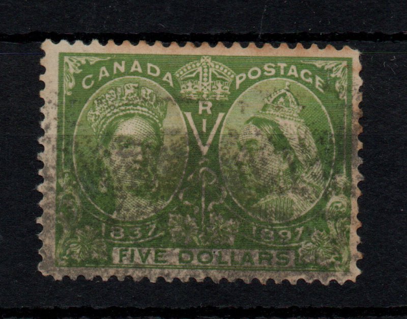 Canada 1897 QV $5 Jubilee SG140 used Cat Val £700 WS39025