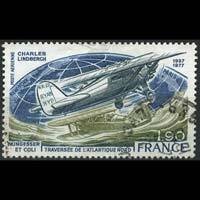 FRANCE 1977 - Scott# C49 Flight Set of 1 Used