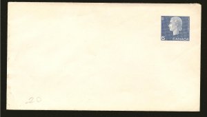 Canada U84 Pre Stamped #8 Envelope Unused