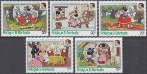 ANTIGUA # 896-900 200th ANNIVERSARY of BROTHERS GRIMM - SPINDLE, SHUTTLE, ETC