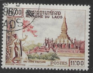 Laos #63 used. Historic Monuments.  Nice.