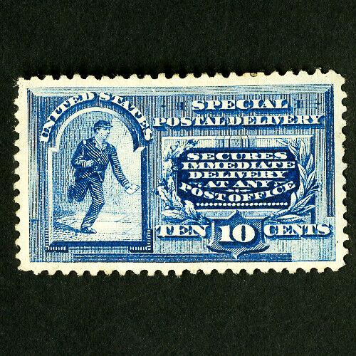 US Stamps # E2 Superb Thin Center Slight Hinge OG Catalog Value $500.00