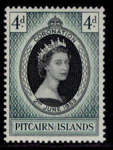 PITCAIRN ISLANDS QEII SG17, 4d black & deep bluish green, M MINT.