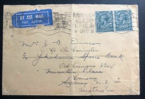 1932 London England Early Commercial Airmail Cover To Cremorne Australia