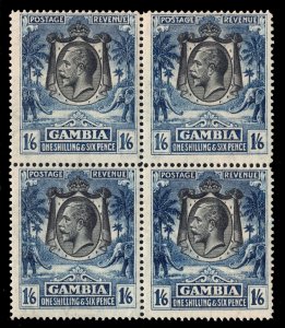 MOMEN: GAMBIA SG #135 BLOCK 1922-29 MINT OG NH £100++ LOT #67632*