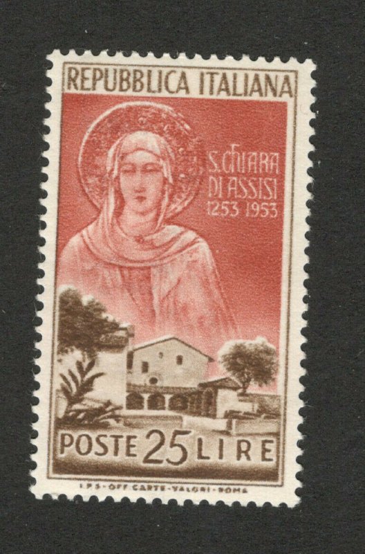 ITALY - MH STAMP -  S. CHIARA DI ASSISI , 2 L -1953.