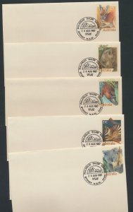 Australia PrePaid Envelope 1987  State Faunal Emblems  definitives