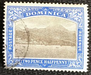 Dominica Scott #28 Used PM Single Roseau Capitol of Dominica SCV $5.25 L21