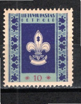Lithuania Detmold DP Camp 1946 MNH 10Pf