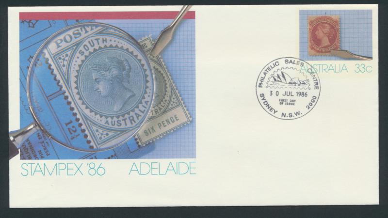 Australia PrePaid Envelope 1986 Stampex Adelaide