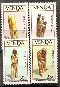 South Africa-Venda 165-68 MNH 1987 Wood Carvings