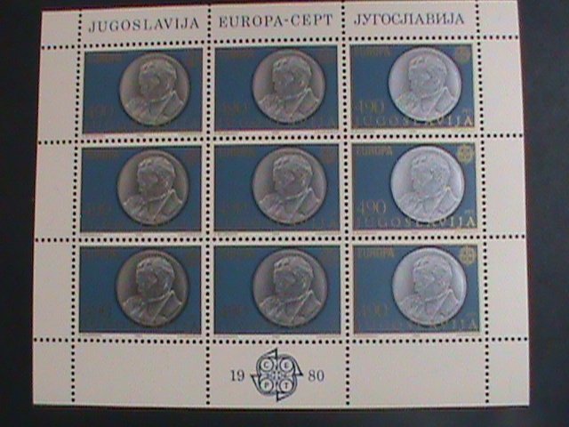 ​YUGOSALAVIA-1980 SC#1467:MARSHAL TITO BY ANTUN AUGUSTINCIC MNH SHEET -VF