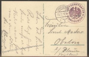 Germany 1915 Luftschiffhafen Schneidemuehl Feldpost Cover 103311