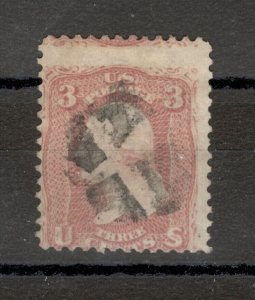 USA - USED STAMP, 3 cent - WASHINGTON - ERROR - SHIFT PERFORATION