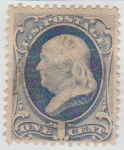 U.S. Scott #156 Franklin Stamp - Used Single