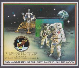 1989 Cook Islands 1277/B188 20 years of Apollo 11 moon landing 9,00 €