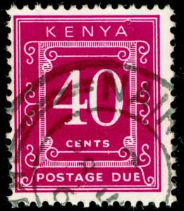 KENYA  SGD17, 40c bright-purple, FINE used, CDS.