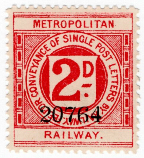 (I.B) Metropolitan Railway : Letter Stamp 2d