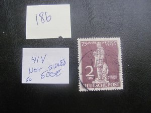 Berlin 1949 used  MI.41V VARIETY XF 500 EUROS (186) see description