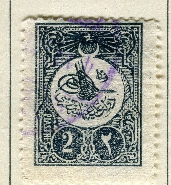 TURKEY; 1908 early classic issue fine used 2Pi. value