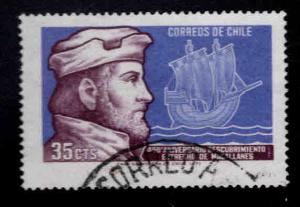 Chile Scott 405 Used ship stamp