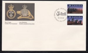 Canada # 1250a, Infantry Regiments, First Day Cover