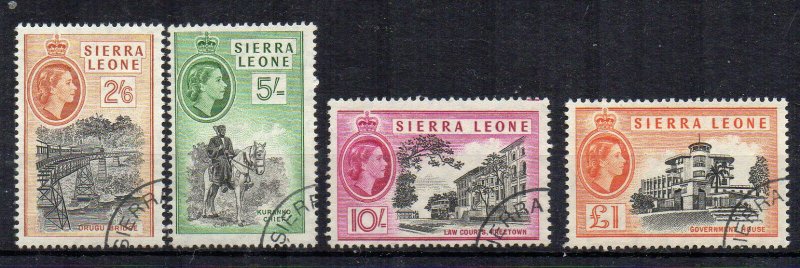 Sierra Leone 1956-61 2s 6d to £1 FU CDS