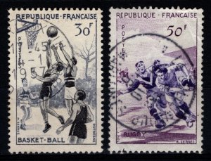 France 1956 Various Sports, Part Set [Used]