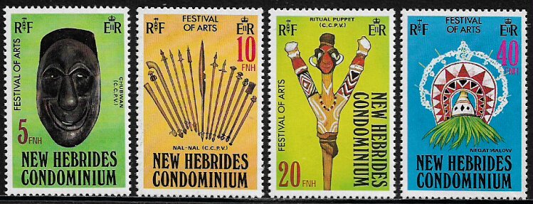 New Hebrides, Br #268-71 MNH Set - Arts Festival