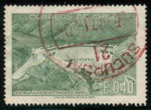 Chile #377 Rapel Hydroelectric Plant, used (0.25)