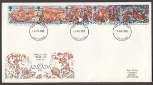 GB - 1988 400th Anniv of Spanish Armada (FDC)