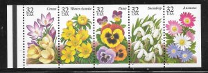 #3025-29a MNH Complete Booklet Pane