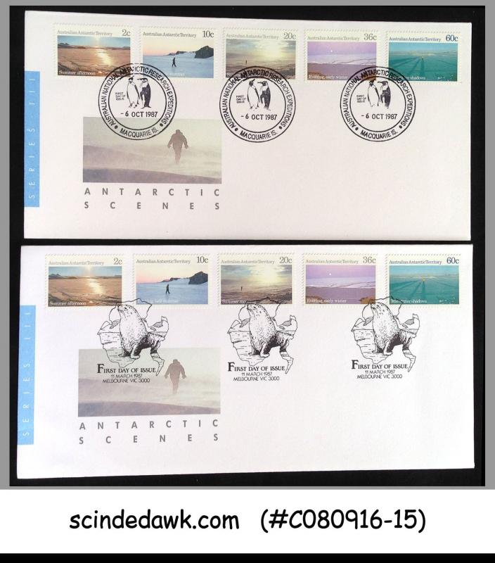 AUSTRALIAN ANTARCTIC TERRITORY - Set of 6 FDCs with Different Cancellation