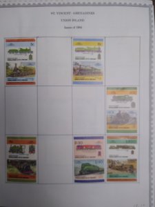 collection on pages St Vincent Grenadines - Union Island QJ: CV $112