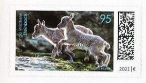 Germany 2021,Sc.#3229 MNH, Alpine Ibex (Capra ibex) self- adhesive