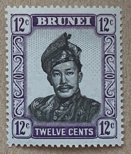 Brunei 1952 12c Sultan, MNH. Scott 90,  CV $4.25.   SG 107