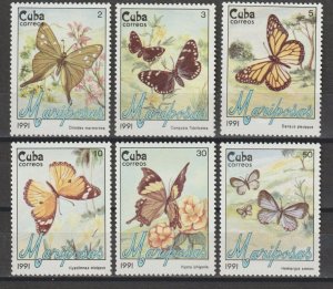 CUBA 1991 SG 3597/602 MNH