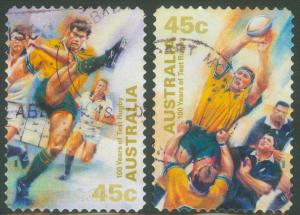 Australia - Scott # 1763-64 - used - Sport - Rugby