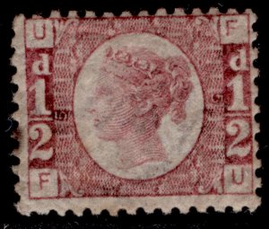 GB QV SG49, ½d rose plate 5, M MINT. Cat £110. FU