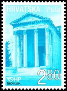 Croatia 2014 MNH Stamps Scott 899 Definitives Architecture Temple of Augustus