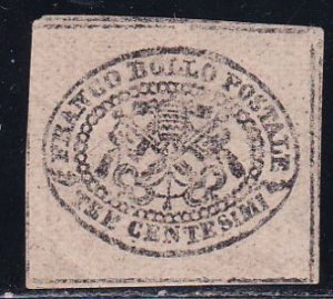 Italy Roman States 1867 Sc 13 SCV 1300.00 Stamp MHR