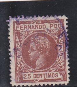 Fernando Po  Scott#  121  Used