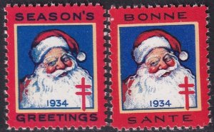 Canada 1934 Christmas seal set MNH**