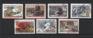 RUSSIA - 1961 WAR OF LIBERATION  -SCOTT 2512 TO 2514D - USED