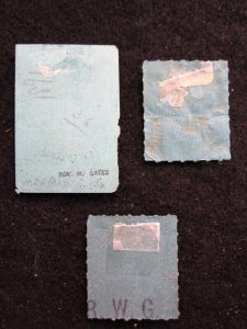 US - 3 SNUFF STAMPS - ca 1891,1898