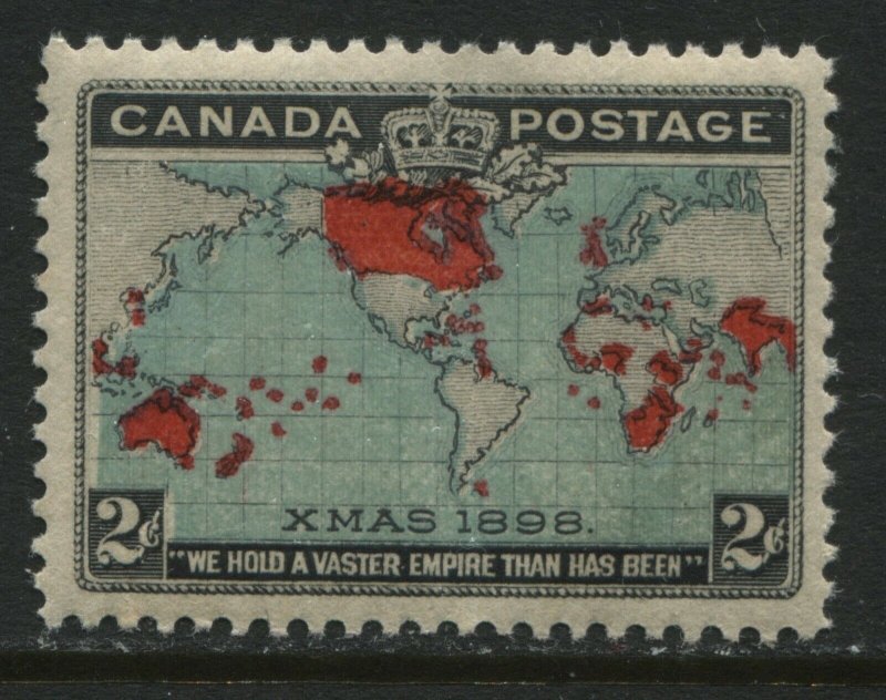 1898 Canada QV 2 cent Map stamp unmounted mint NH and almost VF