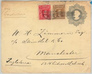 64816 - CHILE - POSTAL HISTORY: POSTAL STATIONERY COVER 10 Cent COLUMBUS 1909